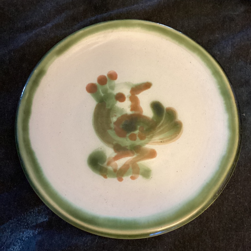 Vintage, RARE  M. A . Hadley hand painted small side plate